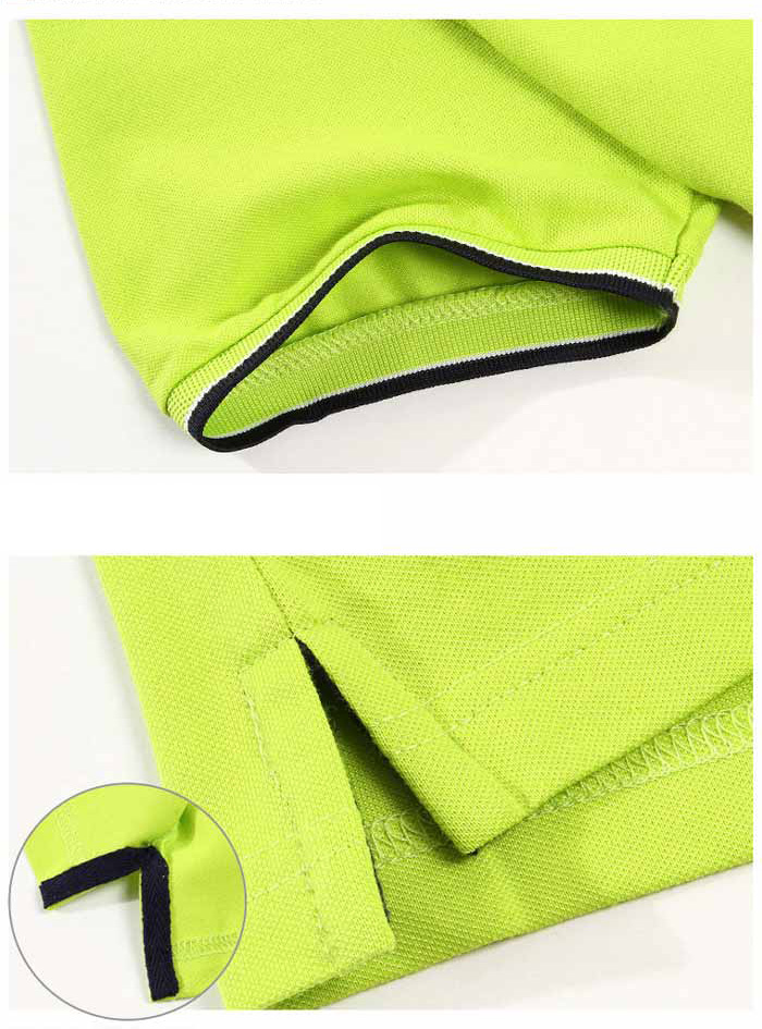 時(shí)尚高爾夫polo衫定做款式袖口/下擺細(xì)節(jié)圖