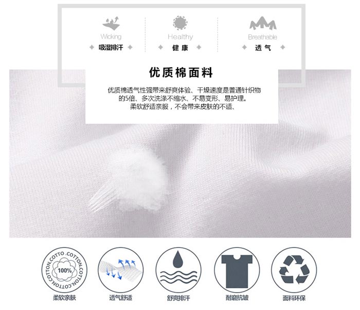 萊卡棉圓領(lǐng)文化衫面料特寫(xiě)圖