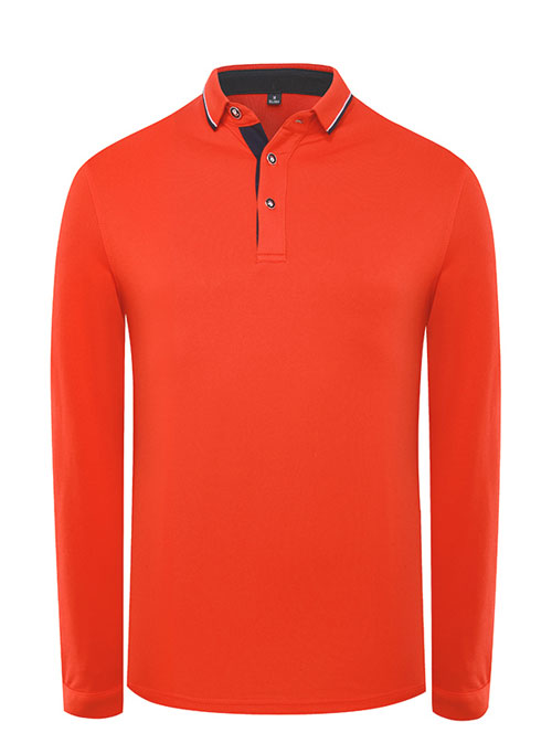 桔色長(zhǎng)袖T恤定制